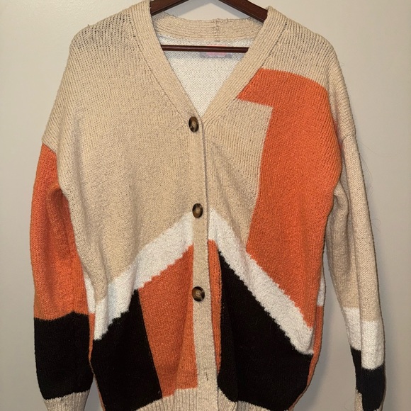 Stylish Colorblock Cardigan Sweater - Picture 3 of 7